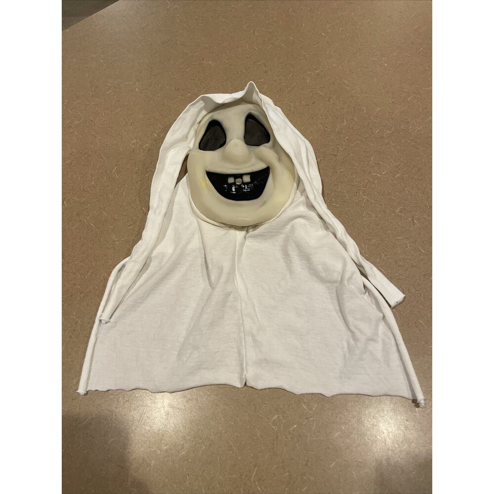 GLOW Fun World Goofy Ghost Mask Rare 90s DIV Fantastic Faces Original Gen White